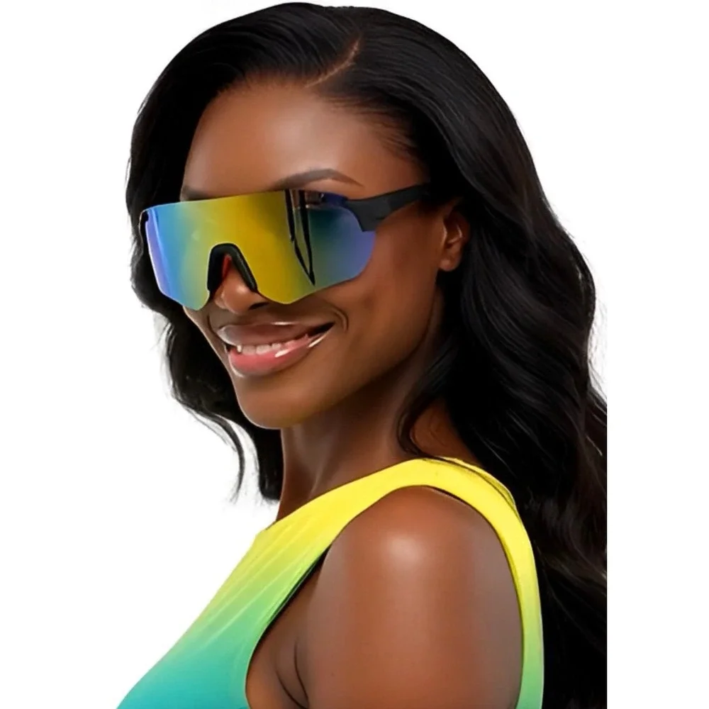 Women Performance‎ Sport Sunglasses Shield Mirrored Lens Cycling Running Glasses